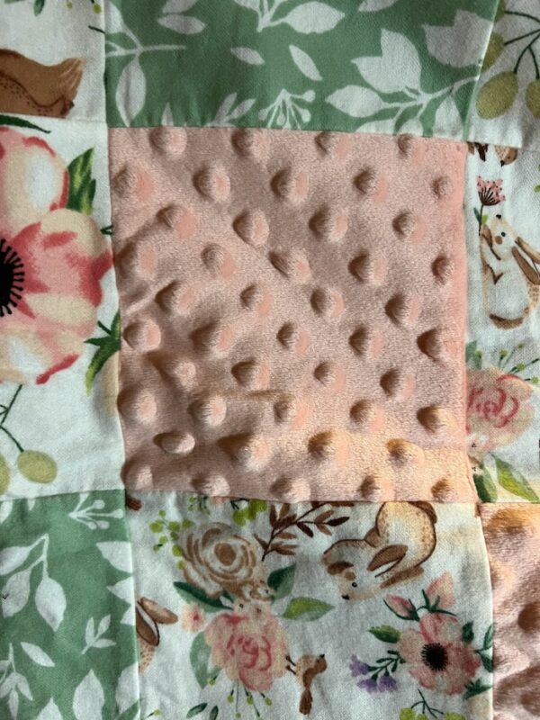 Pink Rose Baby Quilt