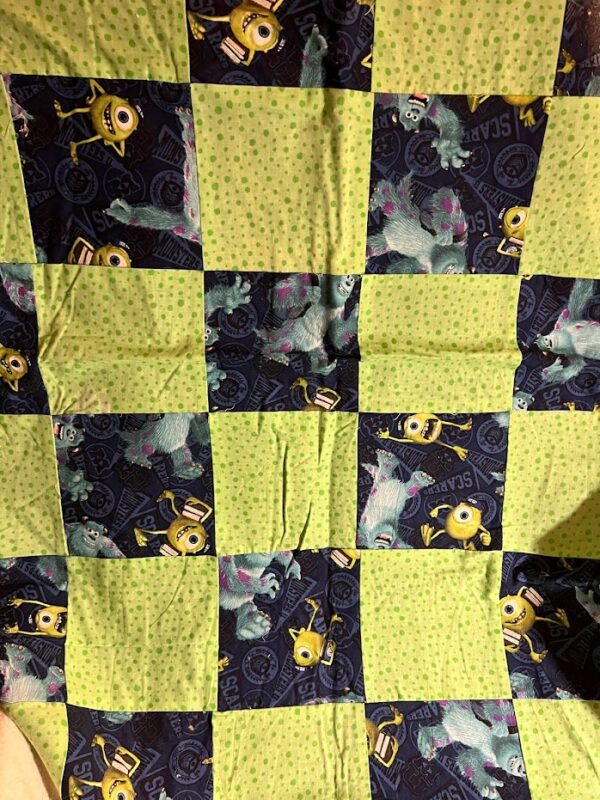 Monsters University baby quilt